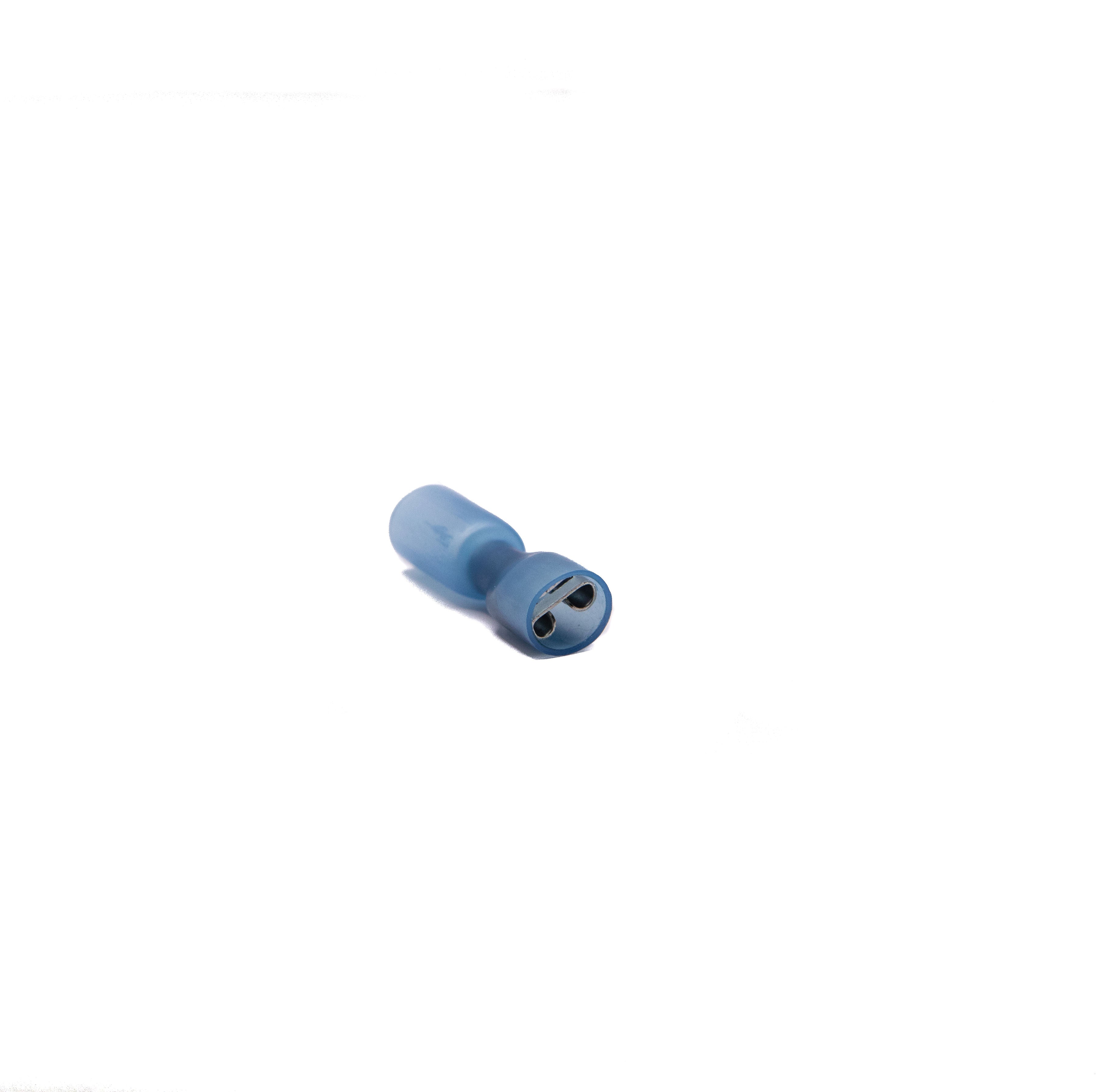 Heatshrink Fully Insulated Female Spade Terminal Blue (10 pack)