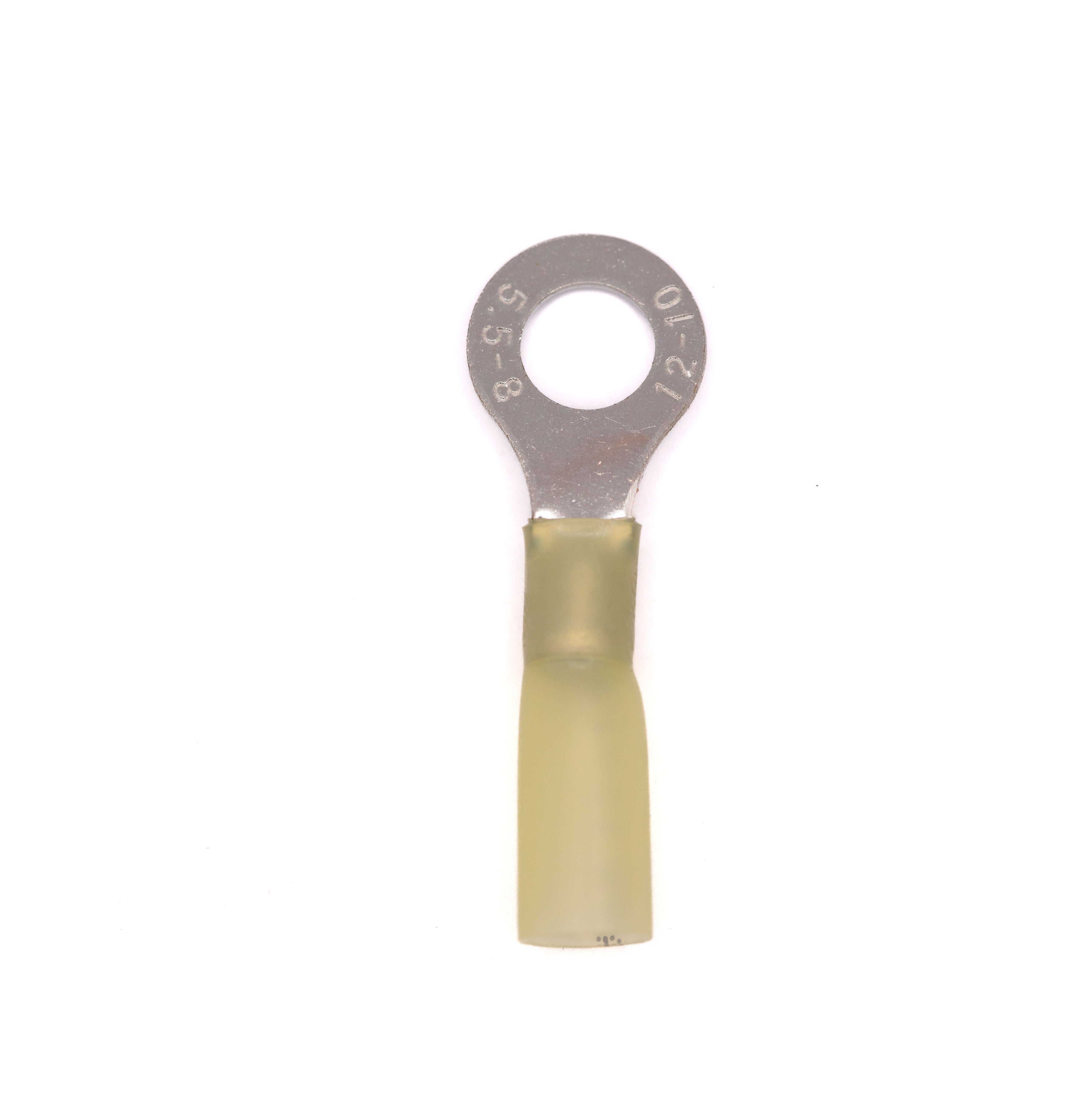 Heatshrink Ring Terminal Yellow (10 Pack)