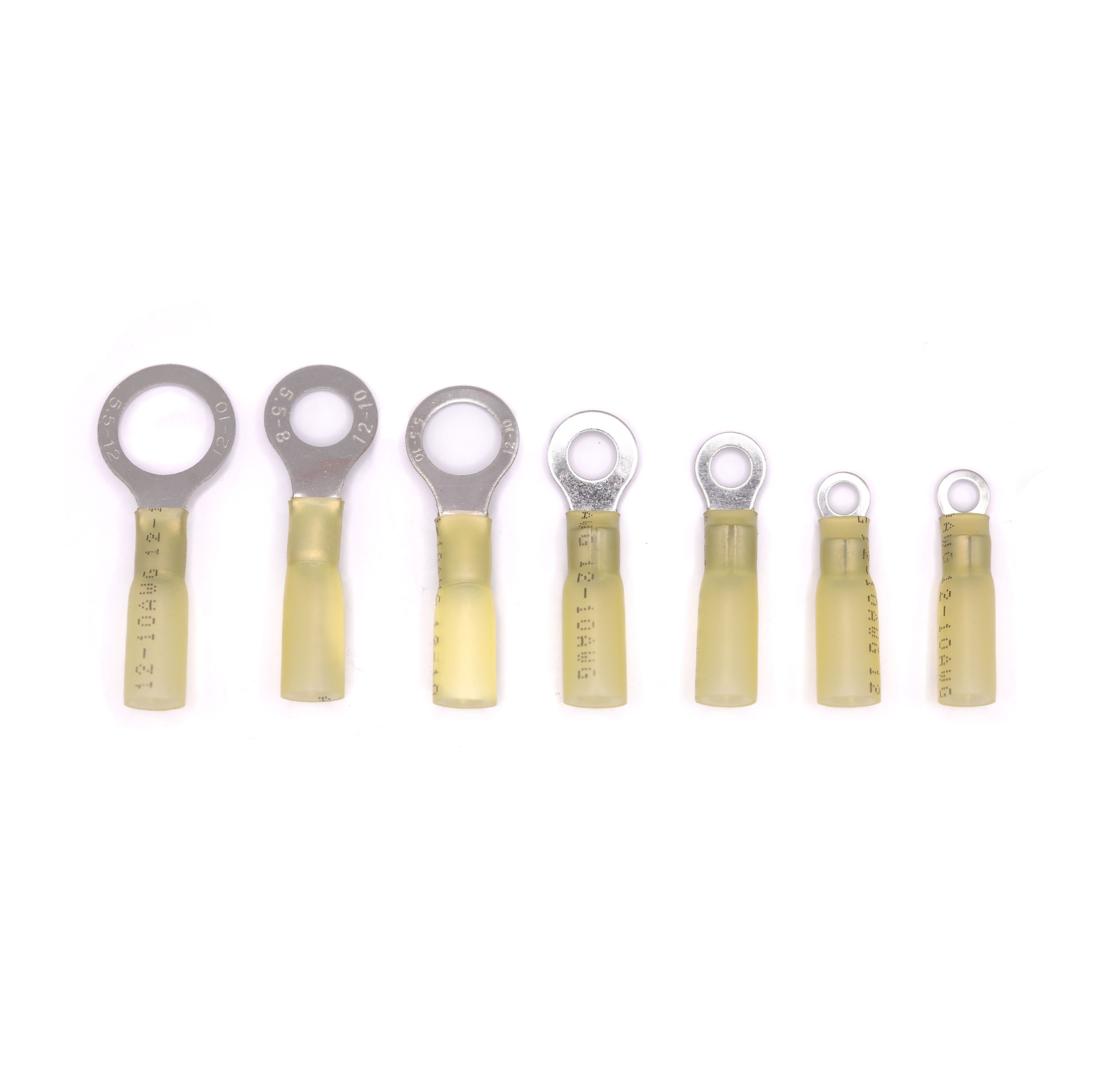 Heatshrink Ring Terminal Yellow (10 Pack)